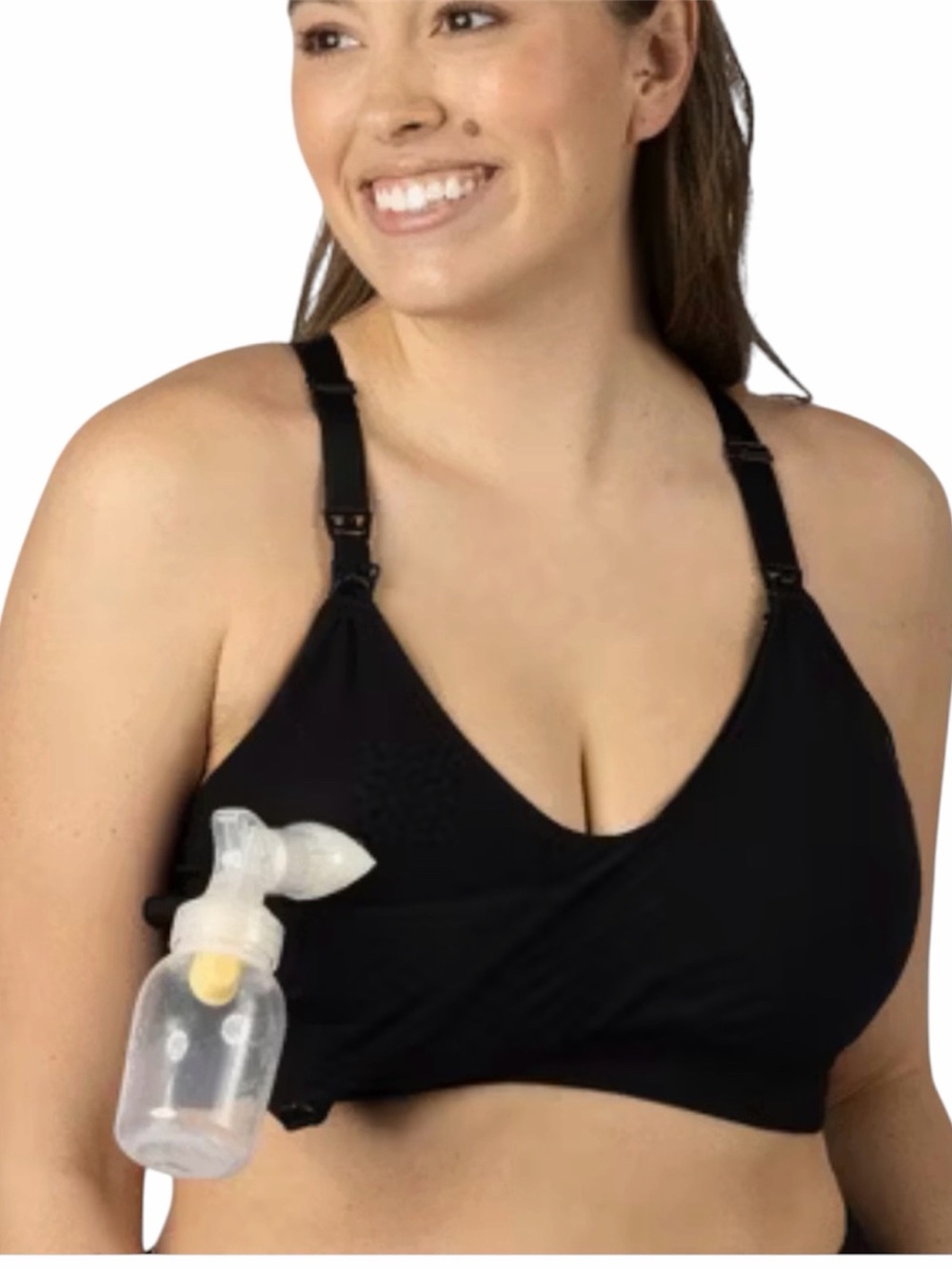 New Kindred Bravely Women's Sports Pumping & Nursing Bra Black S Hands-Free